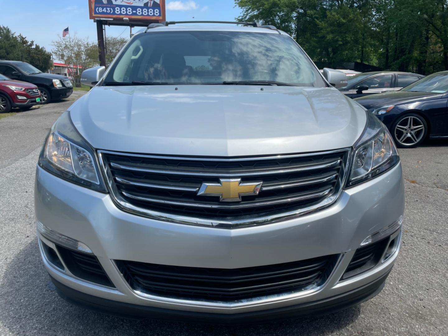 2017 SILVER /GRAY Chevrolet Traverse (1GNKRHKD8HJ) , located at 5103 Dorchester Rd., Charleston, SC, 29418-5607, (843) 767-1122, 36.245171, -115.228050 - Clean and Spacious Interior with Bose Stereo CD/AUX/Sat/Bluetooth, OnStar, Power Everything (windows, locks, seat, mirrors), Heated Seats, Power Liftgate, All-weather Mats, Rear Climate Control, Middle Captain's Seats, Keyless Entry, Alloy Wheels. Local Trade-in!! 131k miles Located at New Life Aut - Photo#1